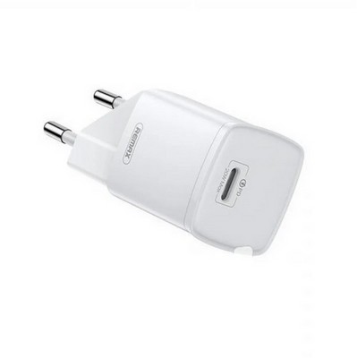 Адаптер питания Remax RP-U75 Crown mini PD charger (Type-C: 5V max 3.0A/ 20Вт) Белый - фото 24304