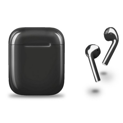 Беспроводные наушники Apple AirPods 2 Custom глянцевый, Чёрный - фото 30142