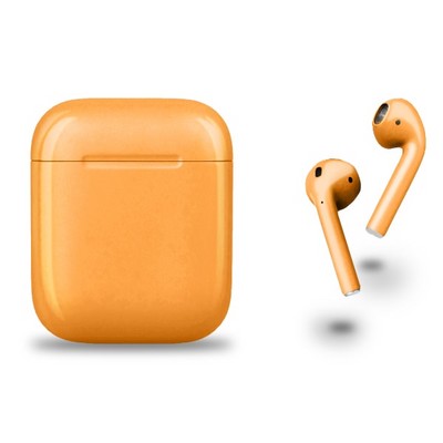 Беспроводные наушники Apple AirPods 2 Custom глянцевый, Оранжевый - фото 30144