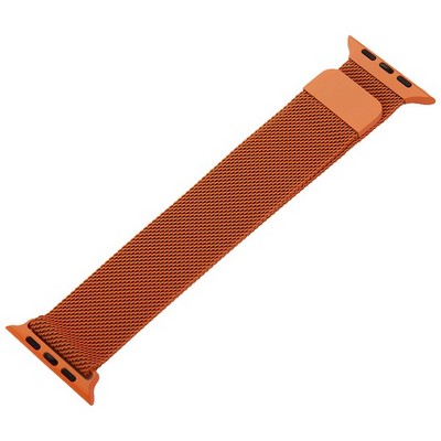 Ремешок из нержавеющей стали MAGNET Band для Apple Watch 44мм/ 42мм Оранжевый - фото 6086