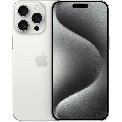 Смартфон Apple iPhone 15 Pro Max 256 ГБ, Dual: nano SIM + eSIM, белый титан - фото 35008