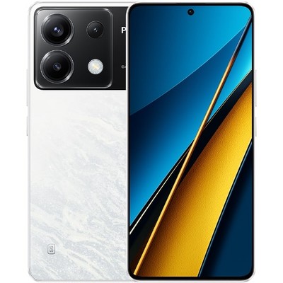 Смартфон Xiaomi POCO X6 5G 8/256 ГБ Global, Dual nano SIM, белый - фото 37684