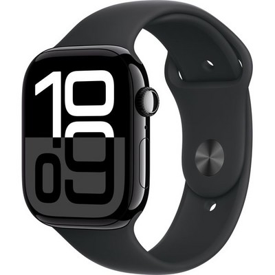 Умные часы Apple Watch Series 10 GPS 46mm Jet Black Aluminum Black Sport Band - фото 42735