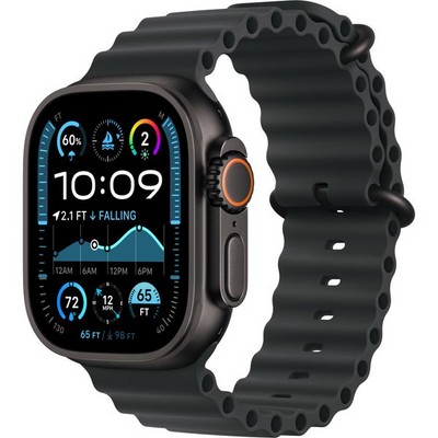 Умные часы Apple Watch Ultra 2 (2024) GPS + Cellular 49mm Black Ocean Band Black - фото 42859