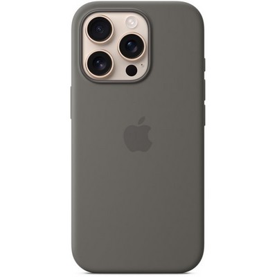 Чехол Apple iPhone 16 Pro Silicone Case with MagSafe – Stone Gray - фото 42997