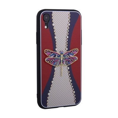 Накладка силиконовая TOTU Dancing Dragonfly Series -020 для iPhone XR (6.1") Стрекоза Purple - фото 8917
