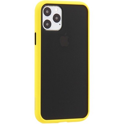 Чехол-накладка пластиковый KeepHone Armor Series для iPhone 11 Pro (5.8") с силиконовыми бортами Желтый - фото 9745