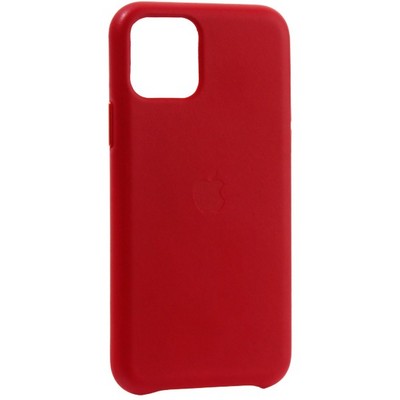 Чехол-накладка кожаная Leather Case для iPhone 11 Pro (5.8") Red Красный - фото 9906