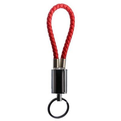 Дата-кабель-брелок USB COTECi M18 FASHION series Lightning Keychain Cable (MFI) CS2133-RD (0.25m) красный - фото 5083