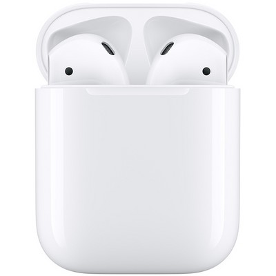 Беспроводные наушники Apple AirPods 2 с зарядным футляром MV7N2, белый - фото 17333