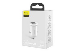 Разделитель автомобильный Baseus Grain Pro Car Charger (2USB: 5V & 4.8A) CCALLP-02 Белый