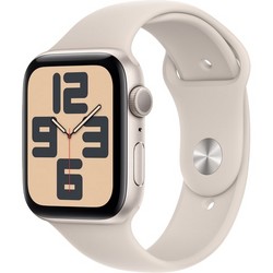 Умные часы Apple Watch SE 2023 GPS, 44 мм, корпус из алюминия цвета сияющая звезда, спортивный ремешок цвета сияющая звезда