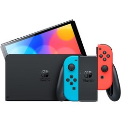 Игровая консоль Nintendo Switch OLED Model 64 Гб, неоновый синий/неоновый красный