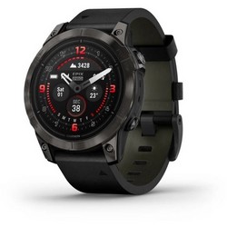 Умные часы Garmin epix Pro (Gen 2) Sapphire Edition 47 mm Carbon Grey Leather Black 010-02803-30