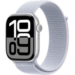 Умные часы Apple Watch Series 10 GPS 46mm Silver Aluminum Blue Cloud Sport Loop