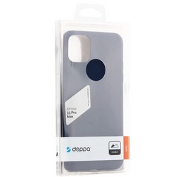 Чехол-накладка силикон Deppa Gel Color Case Basic D-87232 для iPhone 11 Pro Max (6.5") 0.8мм Синий