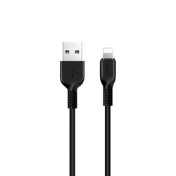 Дата-кабель USB Hoco X20 Flash Lightning (2.0 м) Черный